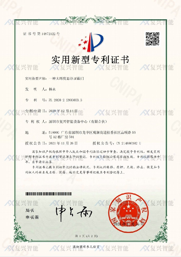 Practical Patent Certificate